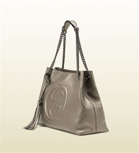 gucci dark|Gucci dark grey shoulder handbag.